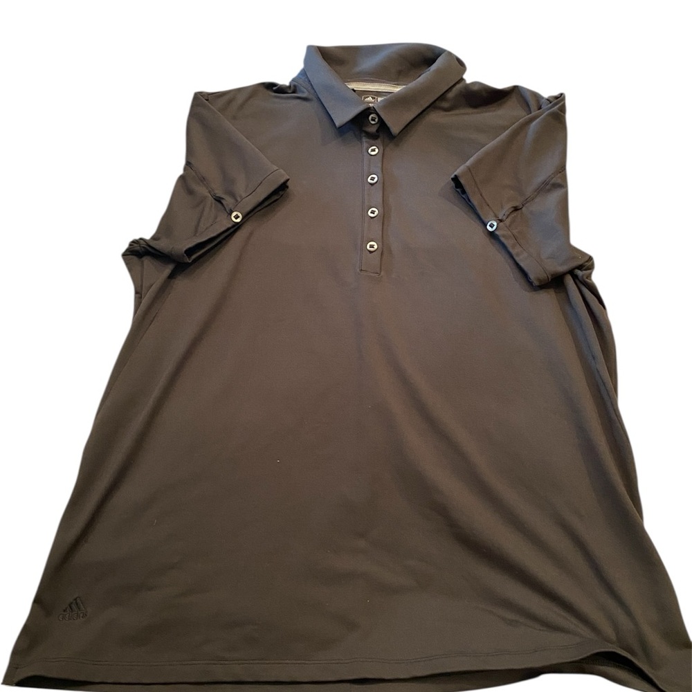 Adidas adipure  Women's Charcoal Gray Polo Golf Shirt. Size XL